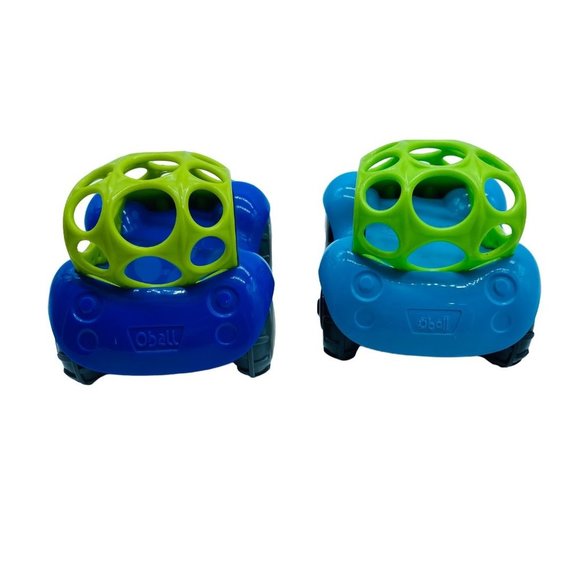 Oball Rattle & Roll Sports Race Cars (Lot of 2) Toddler Preschool Easy Grasp - Picture 4 of 7